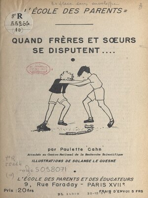 cover image of Quand frères et sœurs se disputent....
